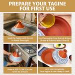 Large Moroccan Tagine Pot - 12", 5.5 QT