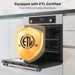 24 Inch Electric Wall Oven with Touch Control