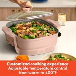 Bella Portable Electric Skillet with Ceramic Coating