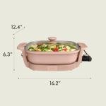Bella Portable Electric Skillet with Ceramic Coating