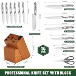 EWFEN 14-Piece German Steel Knife Set