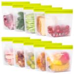 SPLF Reusable Quart Freezer Bags, 10 Pack