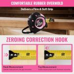 WORKPRO 25-FT Magnetic Tape Measure in Pink