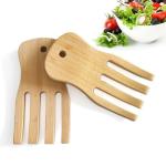 Bamboo Salad Servers and Tongs Set of 2