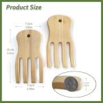 Bamboo Salad Servers and Tongs Set of 2