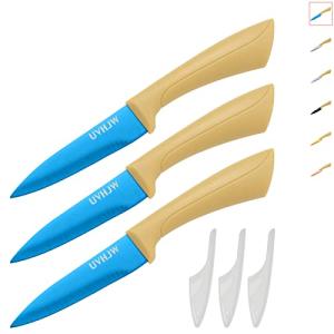 Colorful Blue 3.5-Inch Paring Knife with Sheath