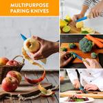 Colorful Blue 3.5-Inch Paring Knife with Sheath