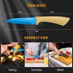 Colorful Blue 3.5-Inch Paring Knife with Sheath