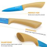 Colorful Blue 3.5-Inch Paring Knife with Sheath