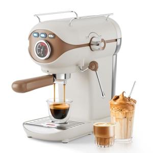 XIXUBX Compact Espresso Machine with Milk Frother