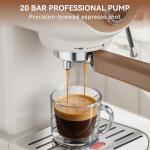 XIXUBX Compact Espresso Machine with Milk Frother