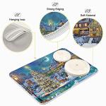 Reversible Christmas Tree Dish Drying Mat 18x16 Inches