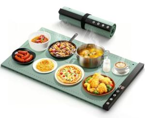 Portable Food Warming Mat with Adjustable Timer