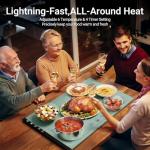 Portable Food Warming Mat with Adjustable Timer