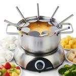CUSIMAX 1500W Electric Fondue Set with Forks