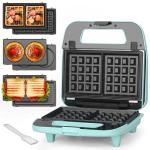 3-in-1 Mini Waffle, Pancake, and Grill Press
