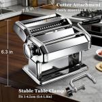 Manual Pasta Maker with 9 Thickness Settings