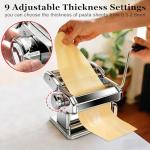 Manual Pasta Maker with 9 Thickness Settings