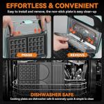 3-in-1 Mini Waffle, Pancake, and Grill Press