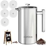 Chayufun Stainless Steel French Press Coffee Maker