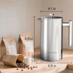 Chayufun Stainless Steel French Press Coffee Maker