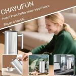 Chayufun Stainless Steel French Press Coffee Maker
