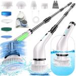 Cordless Electric Spin Scrubber with 8 Brush Heads