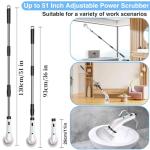 Cordless Electric Spin Scrubber with 8 Brush Heads