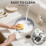 Ceramic Nonstick 10-Piece Cookware Set - Cream White