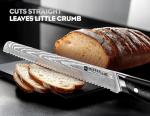 WIZEKA 10 Inch Serrated Damascus Bread Knife