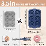 Vnray Silicone Donut Pan with Metal Frame