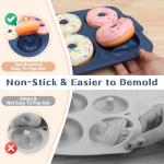 Vnray Silicone Donut Pan with Metal Frame