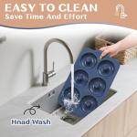 Vnray Silicone Donut Pan with Metal Frame