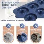 Vnray Silicone Donut Pan with Metal Frame