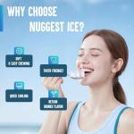 Inoviva Countertop Nugget Ice Maker - Black Stainless