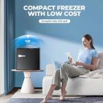 Electactic 1.2 Cu.ft Mini Freezer with Adjustable Temp