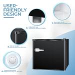 Electactic 1.2 Cu.ft Mini Freezer with Adjustable Temp