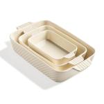 Ceramic Baking Dish Set for Brownies and Lasagna