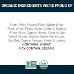 Organic Whole Wheat Bagels - Freshly Milled (4 Count)