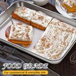 CACOLES Stainless Steel Baking Sheet Pan Set