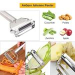 AnGeer Stainless Steel Julienne Vegetable Peeler