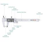 Stainless Steel Digital Caliper with LCD Screen