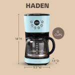Haden 12 Cup Programmable Drip Coffee Maker