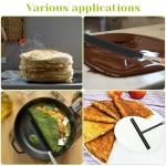 2PCS Stainless Steel Crepe Spreader and Spatula