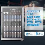 COWSAR 37-Bottle Wine Fridge and Beverage Cooler