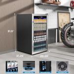 COWSAR 37-Bottle Wine Fridge and Beverage Cooler