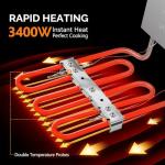 ROVSUN 24.9QT Electric Deep Fryer with Timer