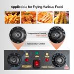 ROVSUN 24.9QT Electric Deep Fryer with Timer