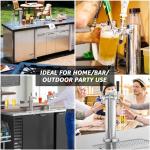 Dual Tap Stainless Steel Beer Tower Dispenser