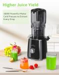 Slow Masticating Juicer with Wide Feed Chute